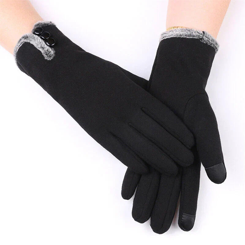 Women's luxurious touchscreen winter gloves. Stay warm & connected with these stylish cold weather essentials for phone use.