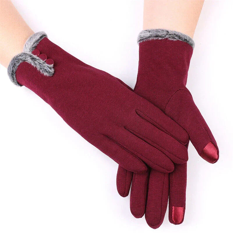 Elise women's cashmere-blend touchscreen gloves. Soft, warm, & stylish for winter. Perfect for operating your phone.