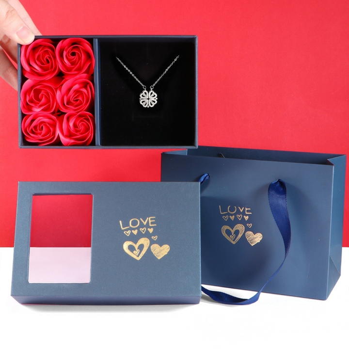 Women's luxury diamond necklace with sparkling zirconia stones, perfect for elegant occasions or a timeless gift.