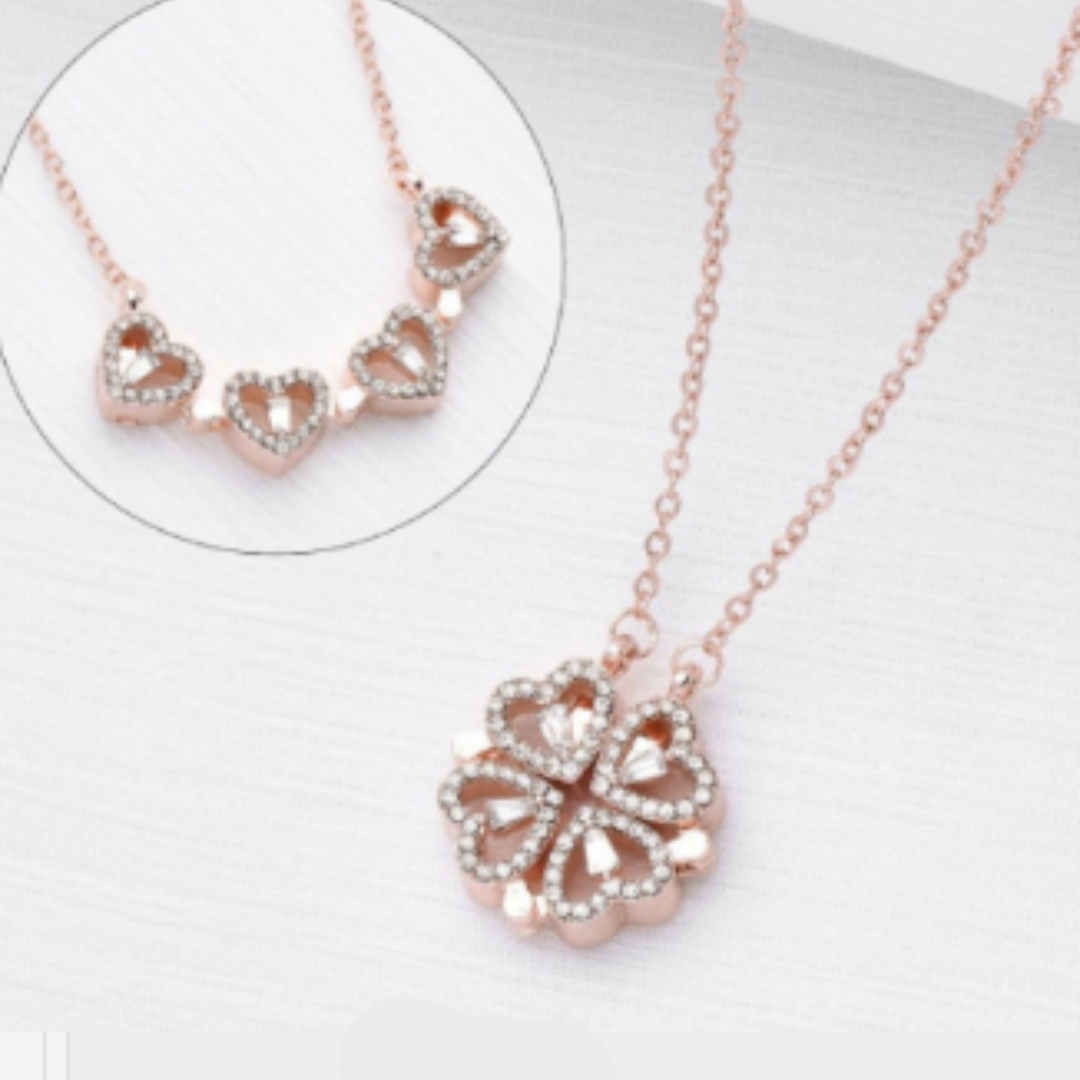 Luxe women's diamond necklace with brilliant zirconia stones, offering timeless elegance in various platings.