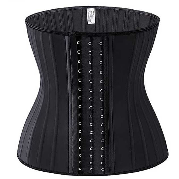Women's luxury latex waist trainer by Sandrine for sculpting an hourglass figure & abdomen control.