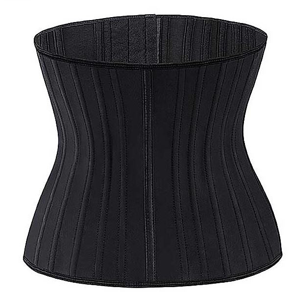 Sandrine luxury latex waist trainer for women, providing sculpting, posture support, and an hourglass shape.