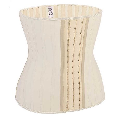 Sandrine women's sculpting waist trainer, luxury latex body shaper, perfect for hourglass curves & abdomen control.