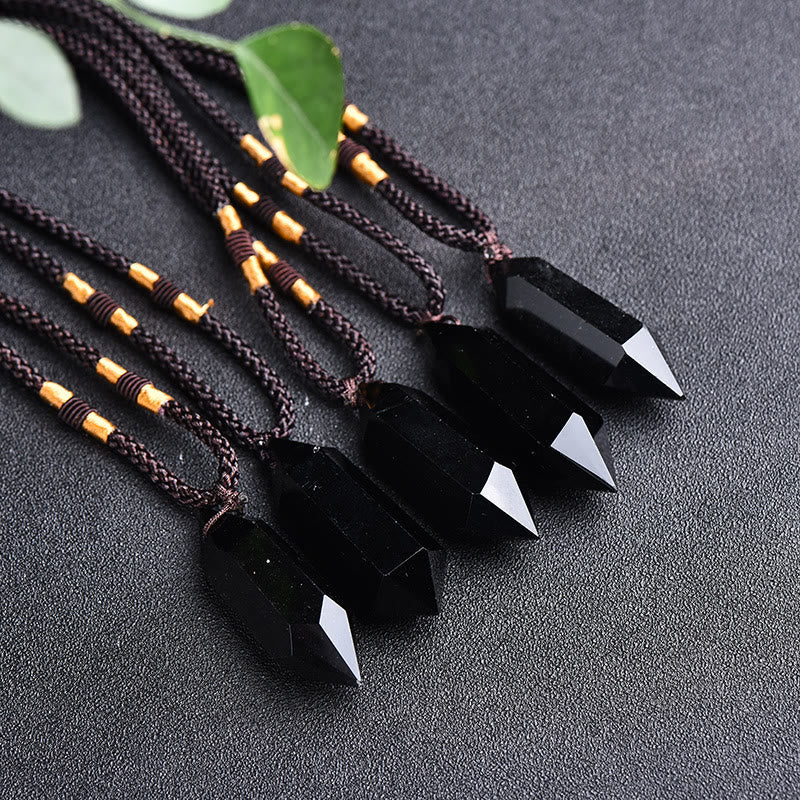 Spiritual amethyst necklace, natural gemstone for women's energy.