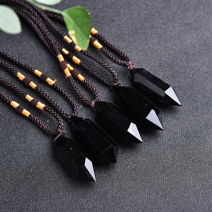 Spiritual amethyst necklace, natural gemstone for women's energy.