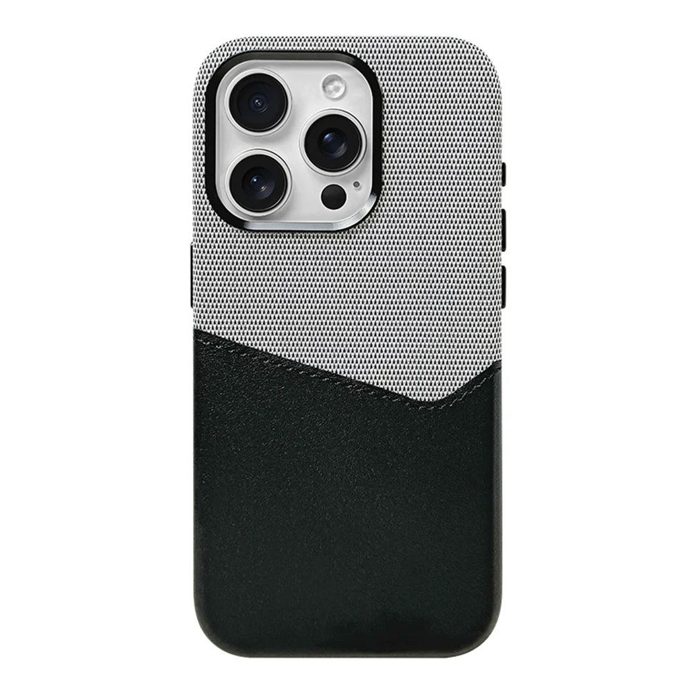 Ultimate women's iPhone protection: slim leather case with MagSafe, secure card holder for everyday convenience.