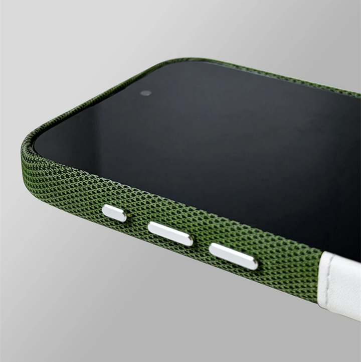 MagSafe compatible iPhone leather case for women. Features integrated card holder, slim design & superior drop protection.