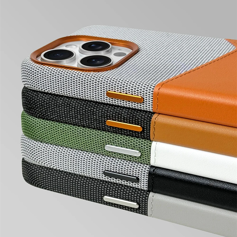 Premium women's leather iPhone case with built-in card holder. Elegant design provides shockproof and drop protection.