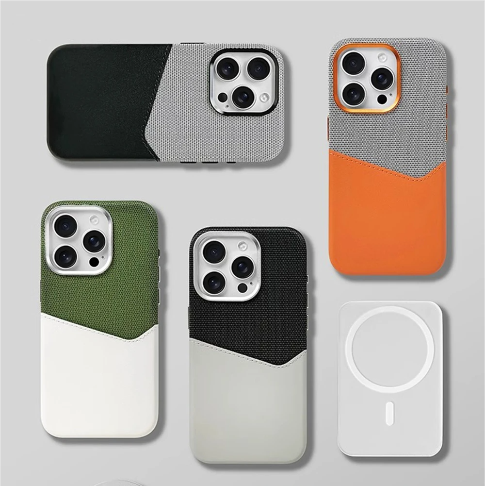 Slim women's iPhone cover, made from premium leather. Includes card holder pocket, MagSafe feature & drop protection.