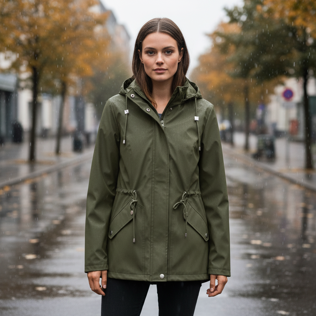 Women's Maja waterproof hooded jacket, lightweight for spring outdoor activities
