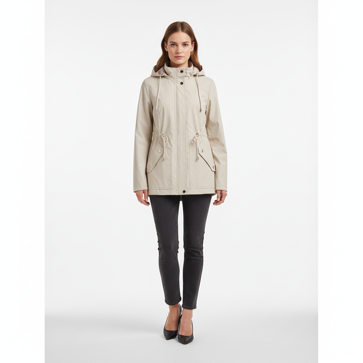 Maja women's spring/autumn jacket, hooded, waterproof, and lightweight outdoor gear