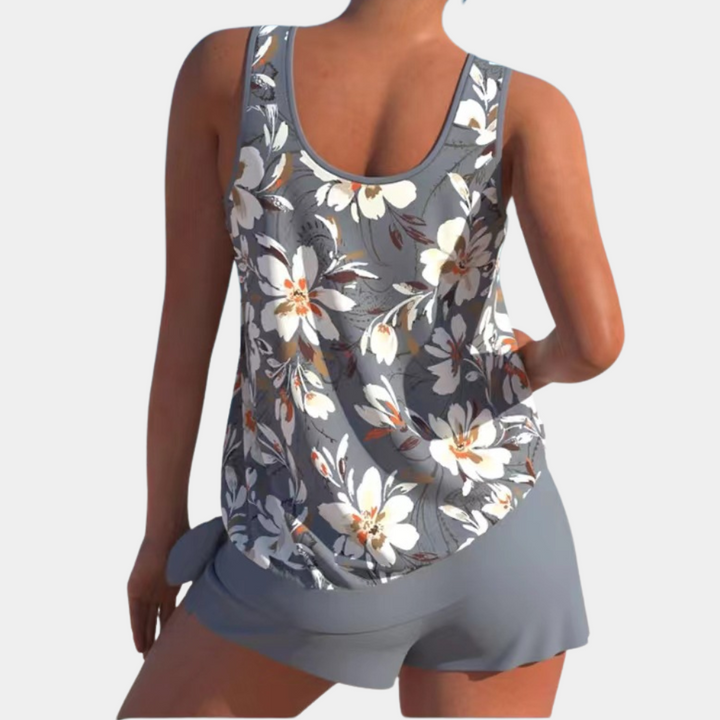 Stylish Malia women's tankini swimsuit, comfortable two-piece beachwear for any vacation