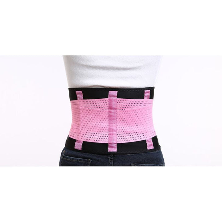 MaxFit women's workout gear: a waist trimmer, back support, and sweatband for optimal performance.