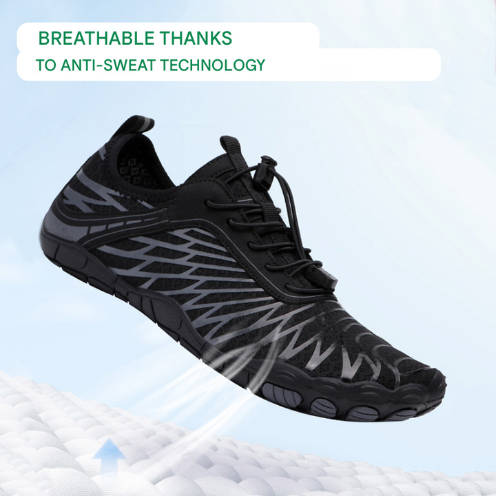 Minimalist women's barefoot shoes, ergonomic design for comfortable everyday wear & posture support.