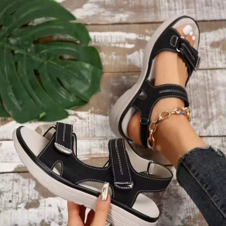 Lightweight Women's Mera comfort sandals with adjustable straps & arch support for everyday walking.