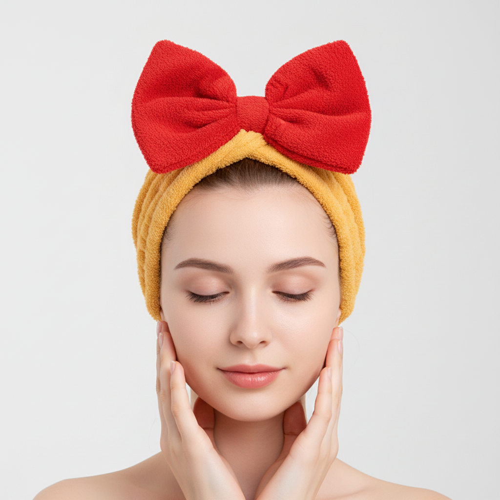Soft microfiber hair towel wrap for women, HairHug, ideal for quick drying and haircare