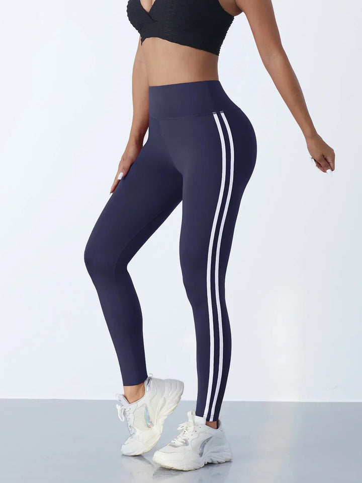 Mila high waist yoga leggings for women, non see-through and supportive. Ideal for fitness activities.