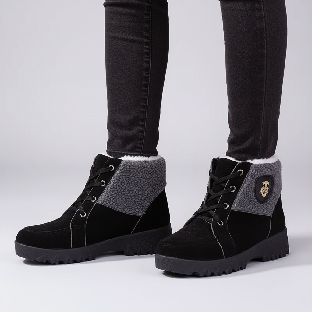 Women's fashion footwear: Mindy insulated winter boots with anti-slip design