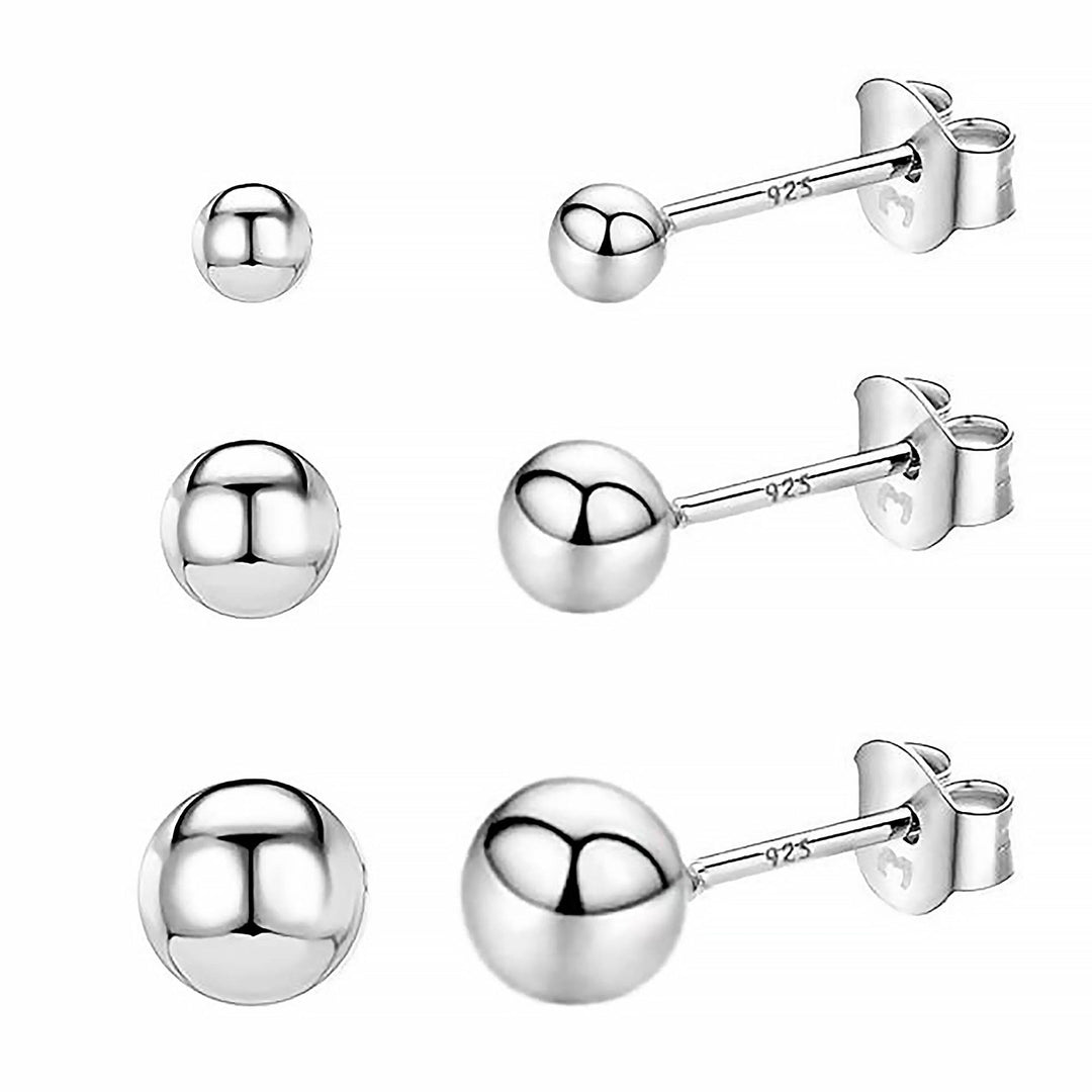 Everyday minimalist gold plated stud earrings for women. Sterling silver core, delicate style.