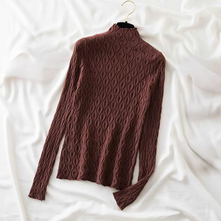 Versatile women's cashmere blend turtleneck sweater, a soft and warm staple for elegant cold weather.