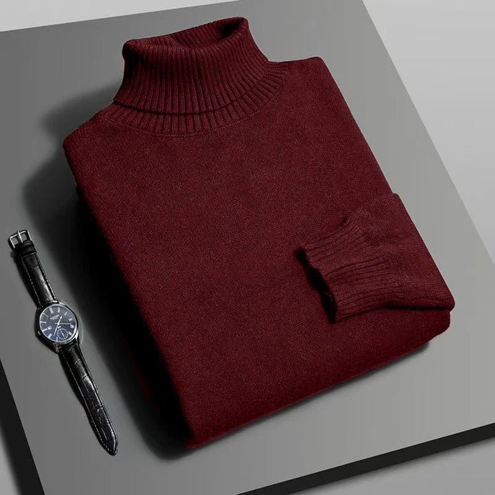 Monaco knit turtleneck sweater for women. Comfortable, elegant fall apparel, great for layering.