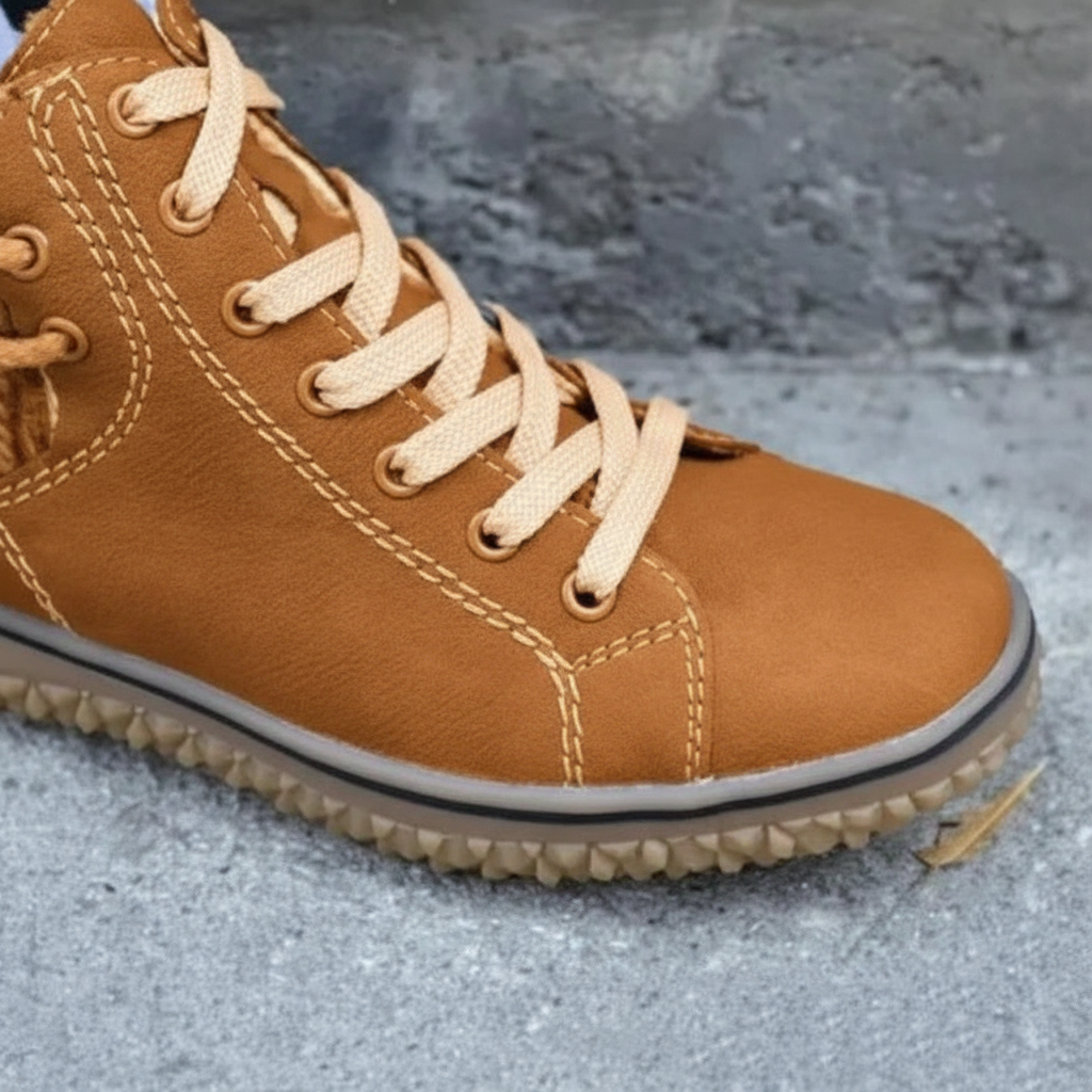 Warm women's insulated boots, Monika style, featuring a non-slip sole for winter