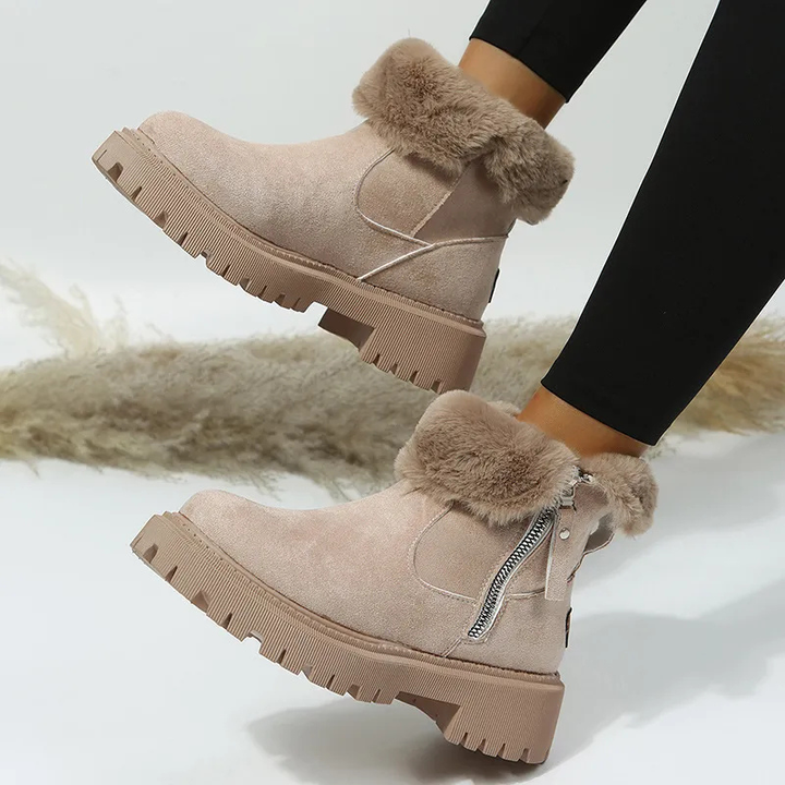 Nara women's comfortable winter boots, designed for warmth, style, and everyday wear in the snow and cold.
