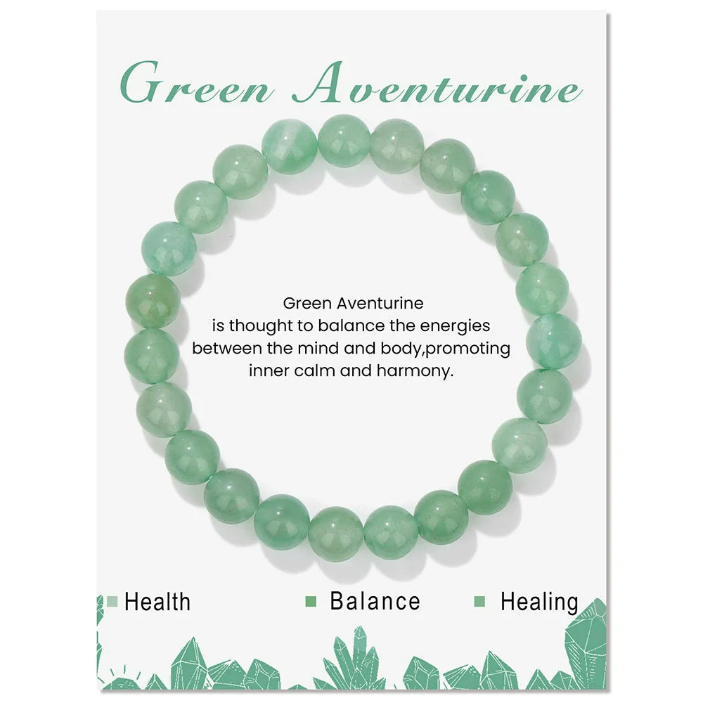 Crystal healing bracelet for women, promotes inner harmony.