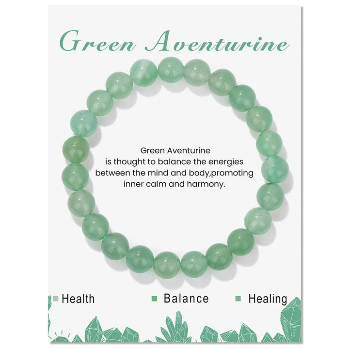 Crystal healing bracelet for women, promotes inner harmony.