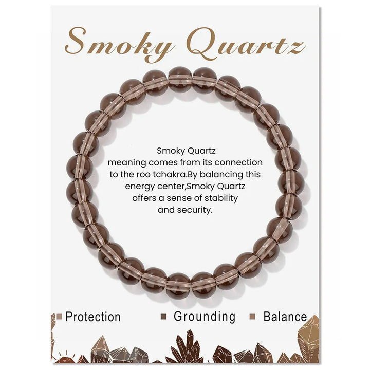 Spiritual energy bracelet for women, natural healing gemstones.