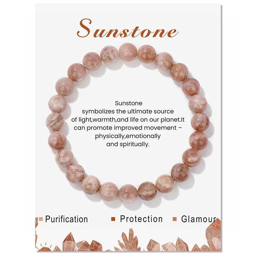 Natural crystal healing bracelet, a women's spiritual fashion piece.