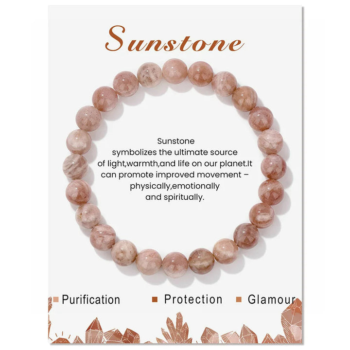 Natural crystal healing bracelet, a women's spiritual fashion piece.