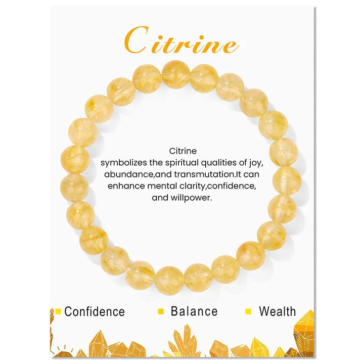 Natural crystal healing bracelet for women, mindful everyday wear.