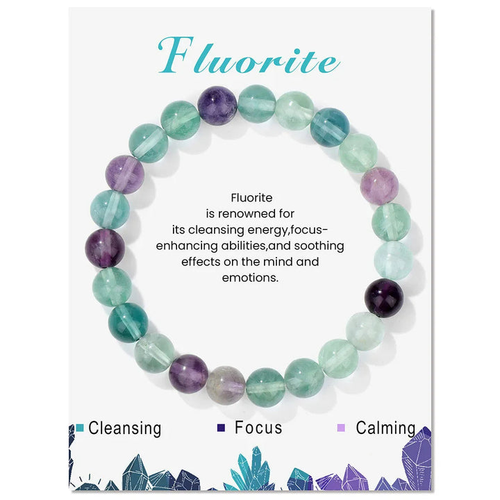 Spiritual healing gemstone bracelet, women's natural energy boost.