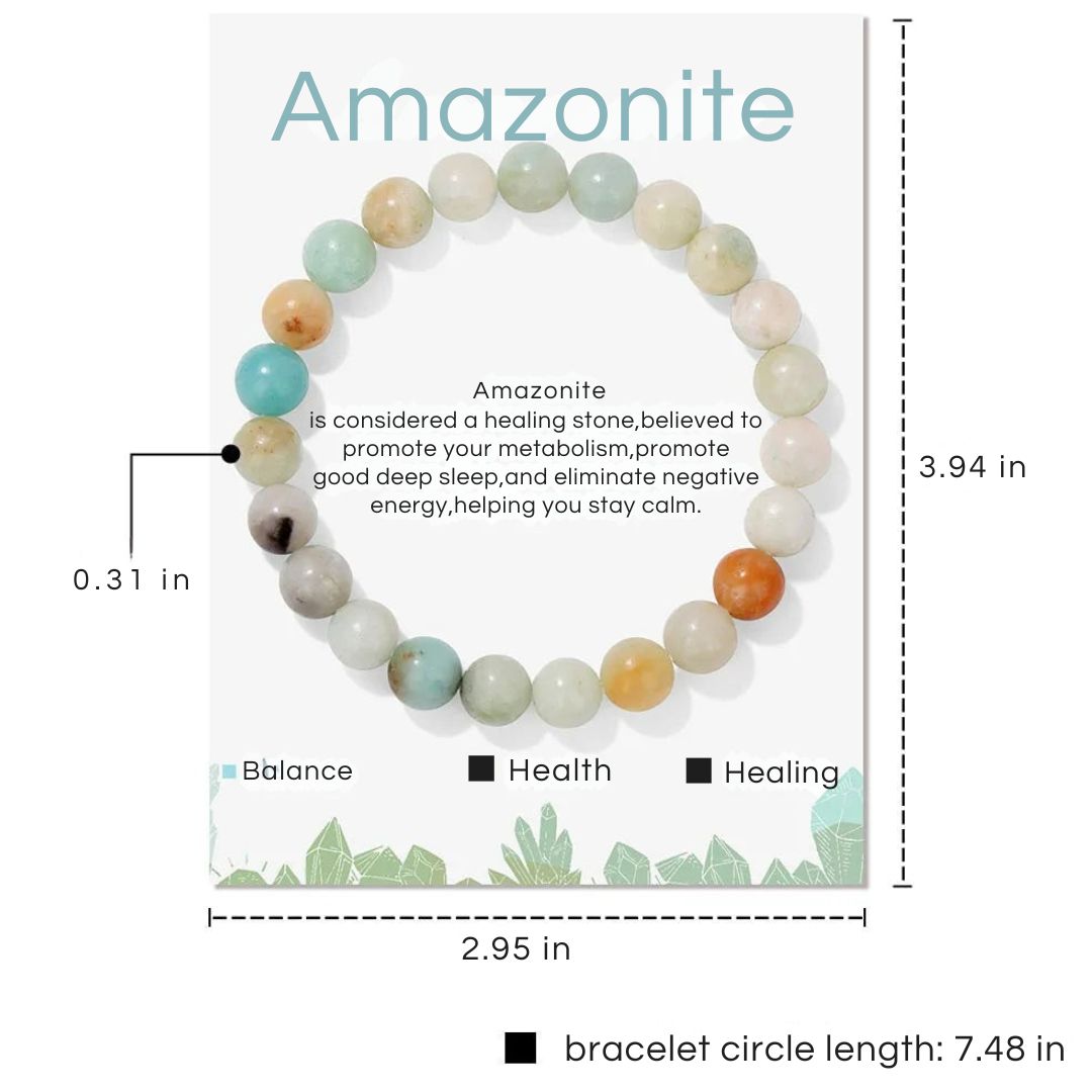 Beaded crystal healing jewelry for women, spiritual wellness & calm.