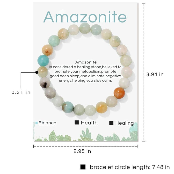 Beaded crystal healing jewelry for women, spiritual wellness & calm.