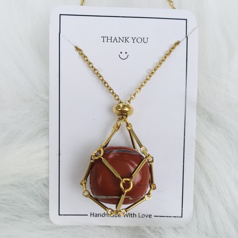 Amethyst crystal pendant necklace. Natural stone spiritual jewelry for women.