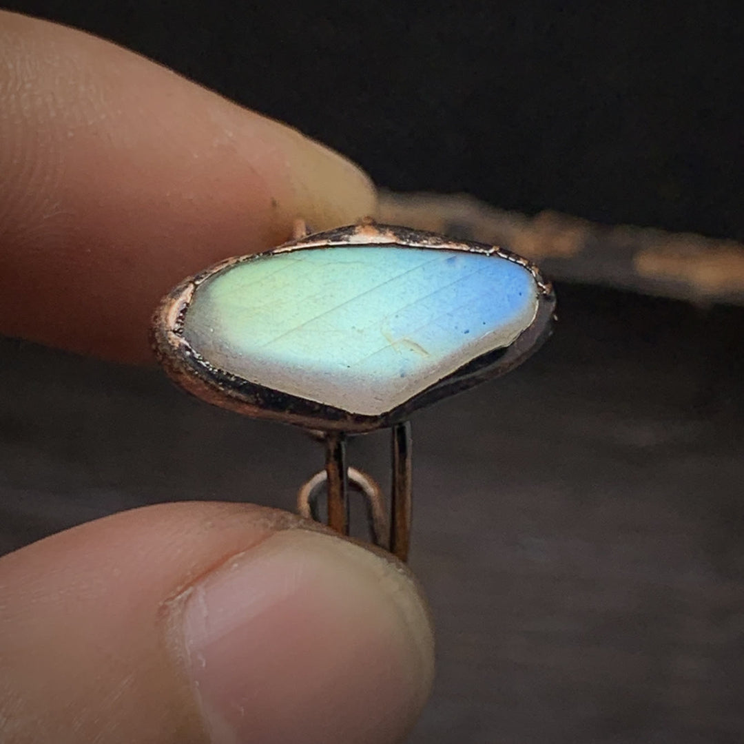 Natural raw crystal birthstone ring, adjustable gemstone jewelry for women, healing.