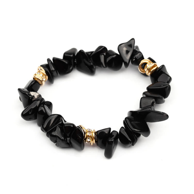 Women's natural stone crystal bracelet, perfect for peace, style, and meditation.