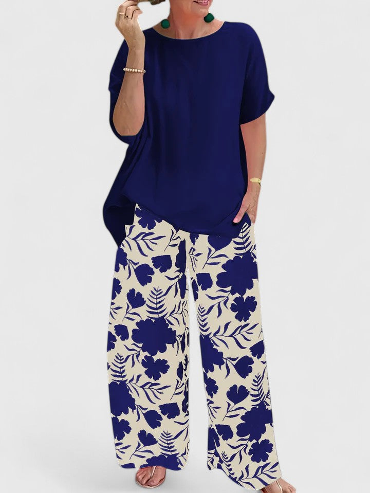 Green women's relaxed fit lounge pants, versatile for home or leisure, easy care material.