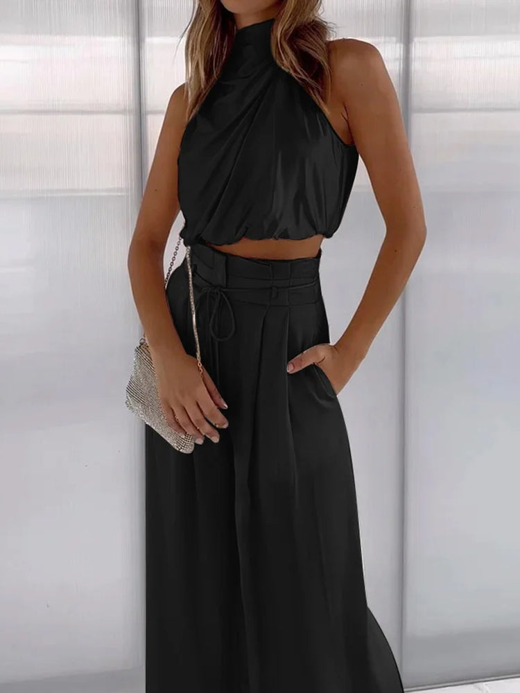 Women's Nora Summer Loungewear Set, a comfortable two-piece casual outfit for ladies.