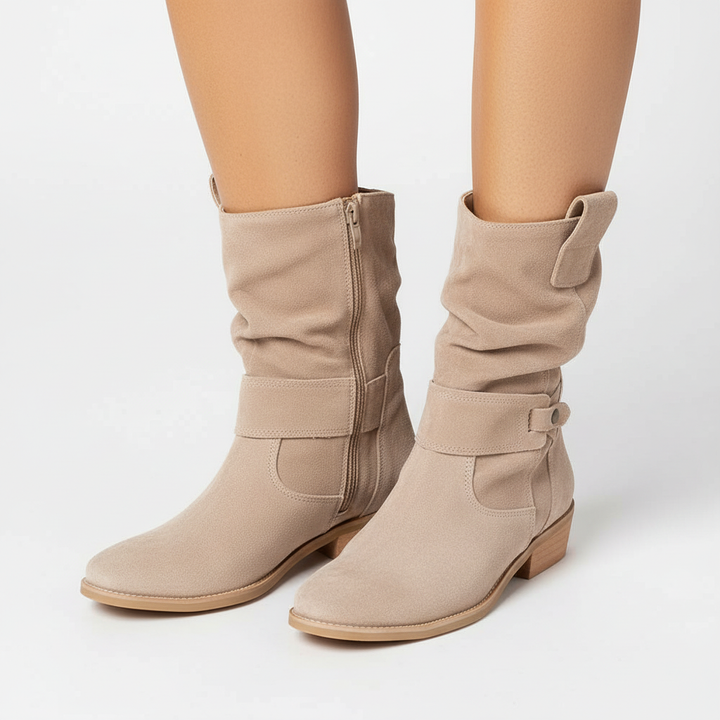 Casual women's suede ankle boots, Nova style, designed for ultimate comfort and everyday wear.