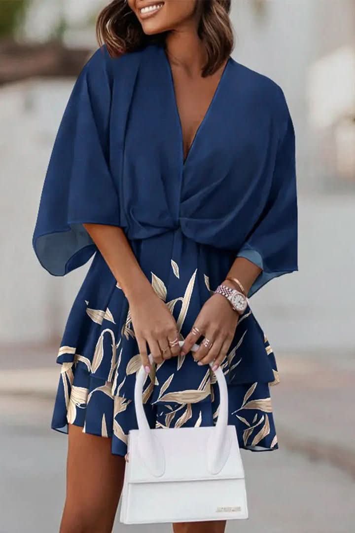 Trendy off-shoulder bohemian mini dress, ideal for women's summer parties, festivals, or vacations.