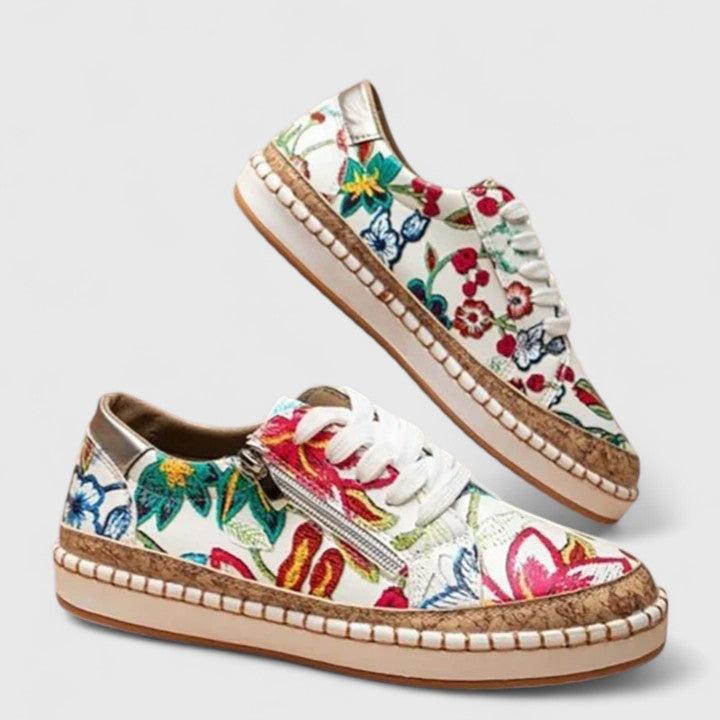 Stylish Olisette women's slip-on walking shoes, designed with orthopedic support for active, all-day comfort.