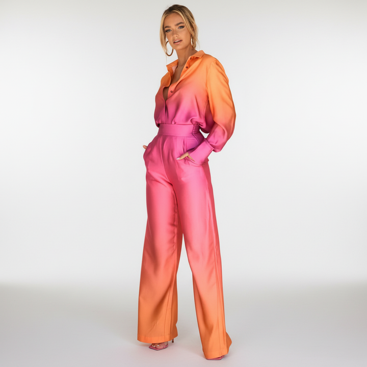 Theresa ombre lounge set for women, a comfortable and fashionable matching outfit.