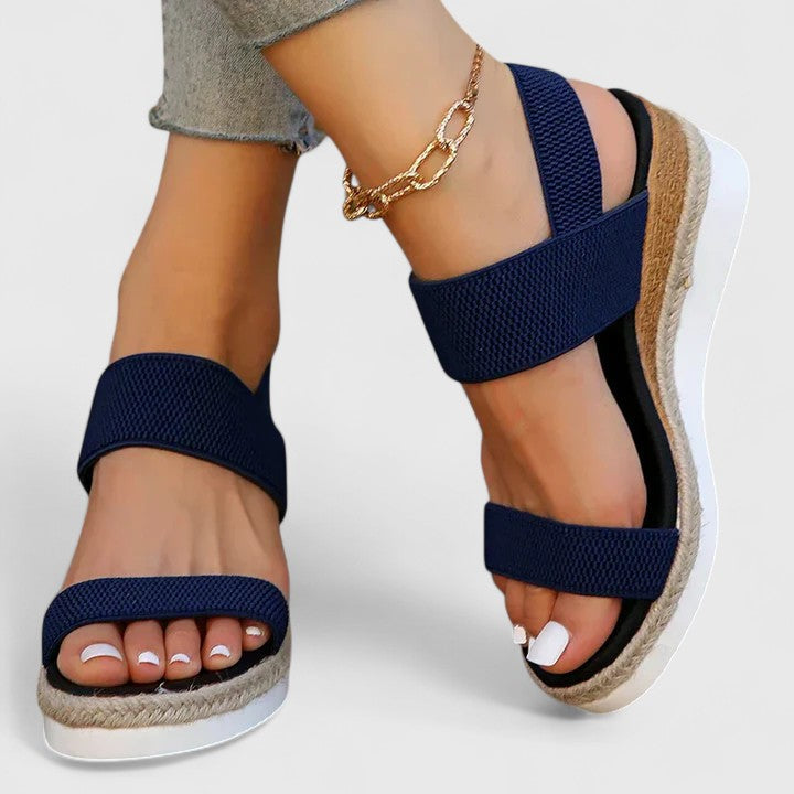 Women's comfortable orthopedic wedge sandals, perfect for plantar fasciitis relief & all-day foot support.