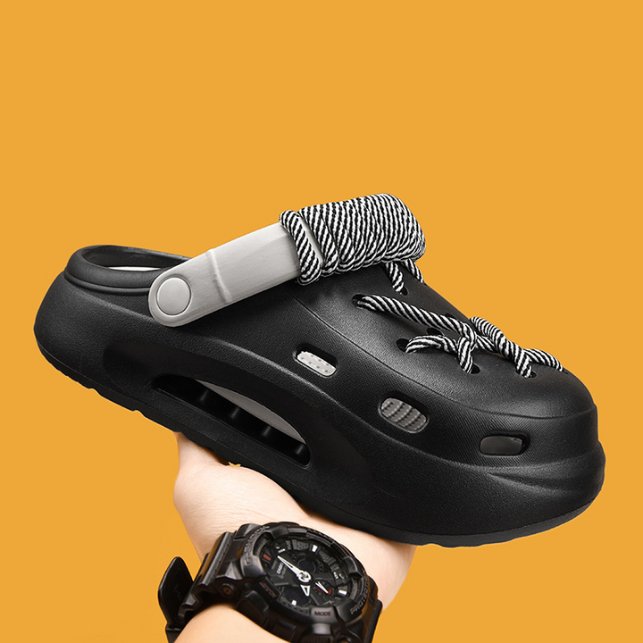 Fashionable Women's Orbit Laced Clogs, blending stylish looks with practical comfort features.