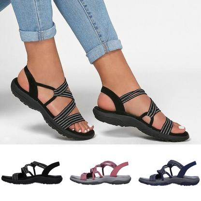 Stylish orthopaedic sandals for women, providing essential arch support for comfortable foot health.
