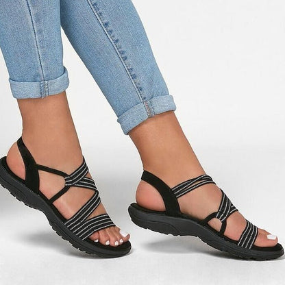 Women's daily wear orthopaedic sandals with arch support for effective foot pain relief & comfort.