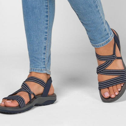 Ergonomic women's orthopaedic sandals with adjustable straps and fantastic arch support for comfort.